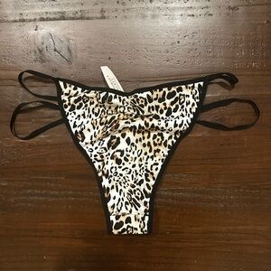 Victoria's Secret Satin Leopard Print Panties